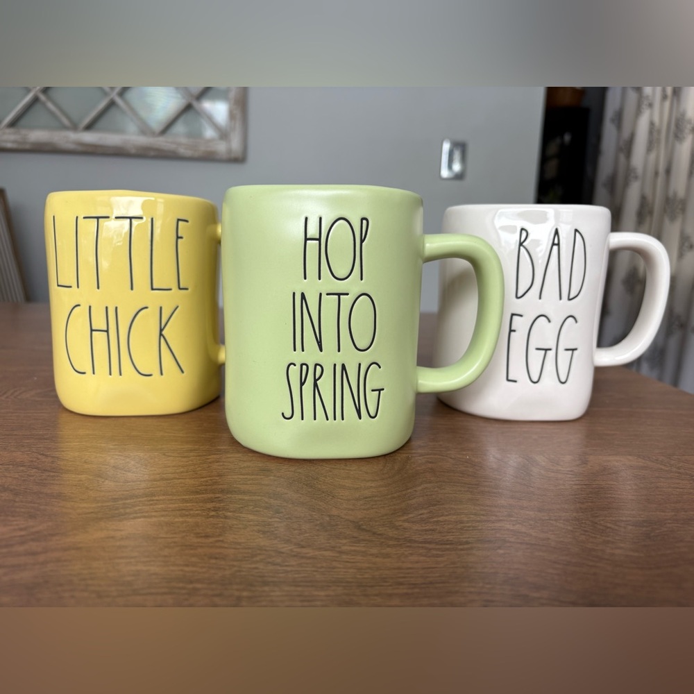 Rae Dunn Spring Mugs